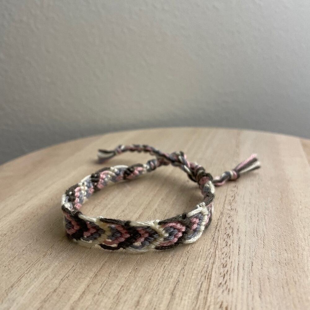 Cream Colors Woven Bracelet